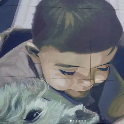 "Nuestros niños" by Yuda in Guadalajara