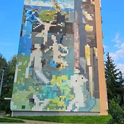 "The Last Judgment Alive in Pixels" by Piotr Szwabe in Gdansk