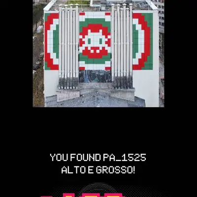 "PA_1525 \" by invader in Paris