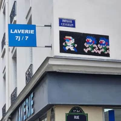 "PA_1014, Lode Runner" by Invader in Paris