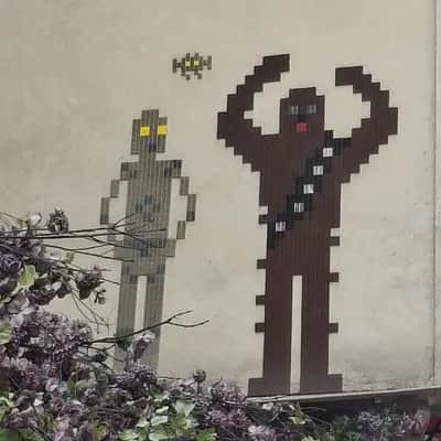 "PA_1051, tintin, Octopuss" by invader in Paris