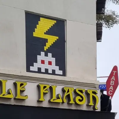 "PA_1207, Le Flash" by Invader in Paris