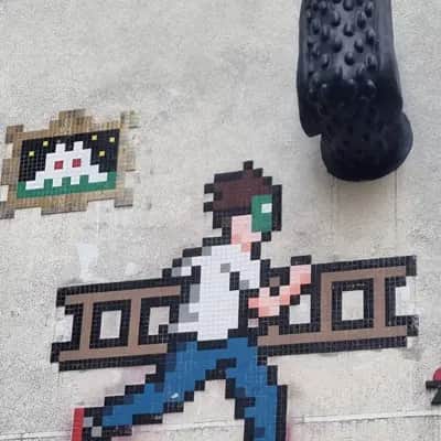 "Various artworks,  PA_1266" by invader in Paris
