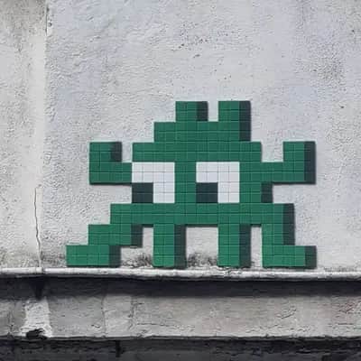 "PA_1361, Green" by invader in Paris