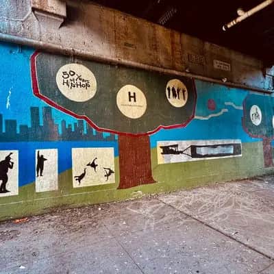 "Urban Ecosystem Tree Mural" by Voltaire in New York