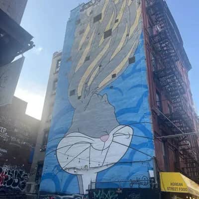 "Giant Bugs Bunny Mural" by Jerkface in New York