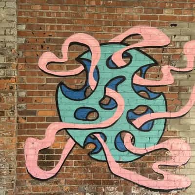 "Stylized Octopus Mural" by AJ Kesler in Detroit