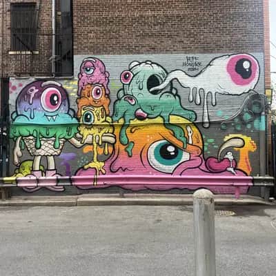 "Monster Eye Collective Mural" by Buff Monster in New York