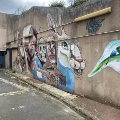 "Animal Character Collective Mural" by Nychos in Vitry Sur Seine