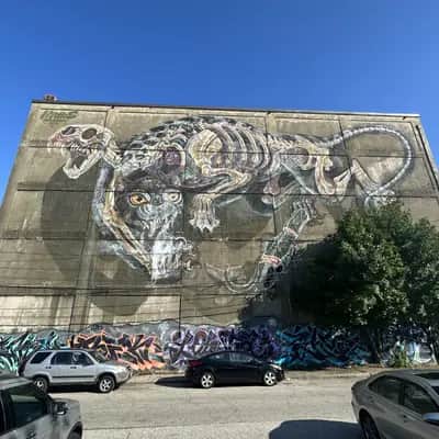 "Anatomical Beast Dissection Mural" by Nychos in Providence