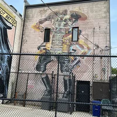 "Skeletal Warrior Mural" by Nychos in Windsor