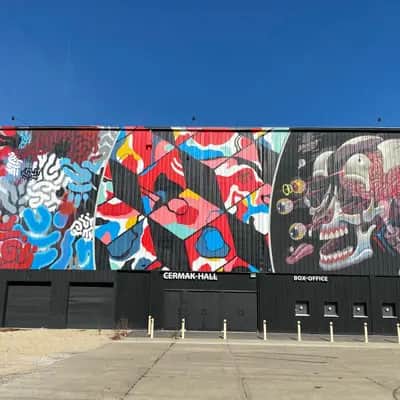 "Cermak Hall Mural Triptych" by Nychos in Chicago