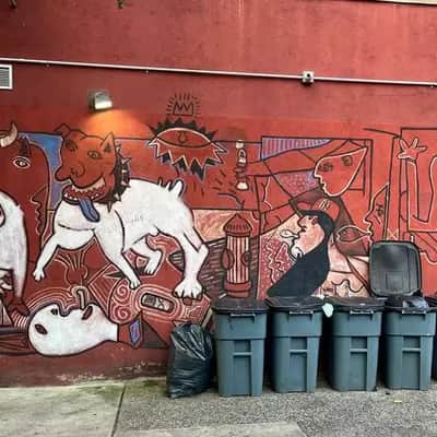 "Surreal Bulls and Figures" by Dela Vega in New York