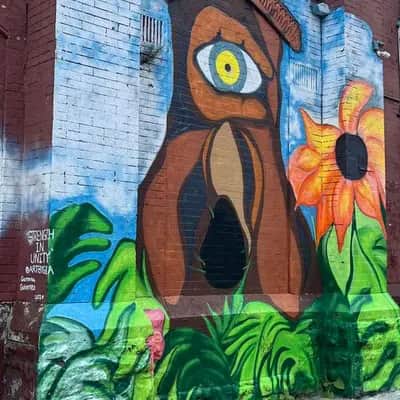 "Surreal Dog with Yellow Eye" by Gianina Gutierez in New York