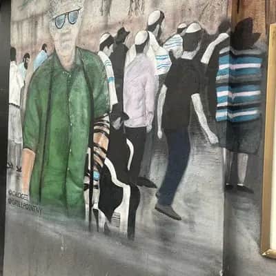 "Elderly Man Among Shadows" by Chuck Geee in New York
