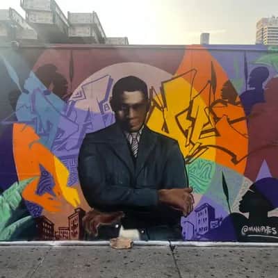"Portrait of Suited Figure" by Maniphes in New York