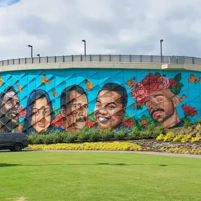 "Monuments: Atlanta's Immigrants" by Yehimi Cambron in Atlanta