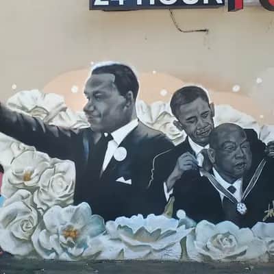 "Civil Rights Leaders Portrait" by Jarrett Becke in Atlanta