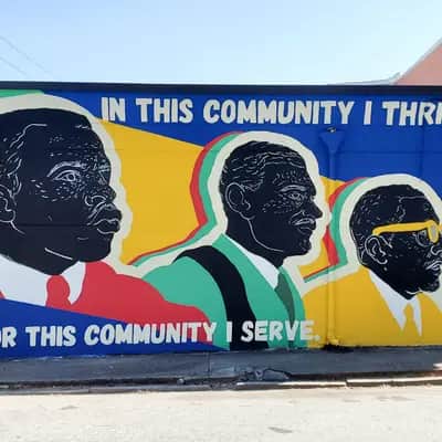 "In this community I thrive.  In this community I serve" by Neka King in Atlanta