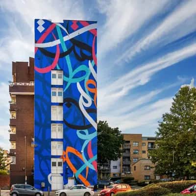"Artwork by El Seed" by El Seed in London