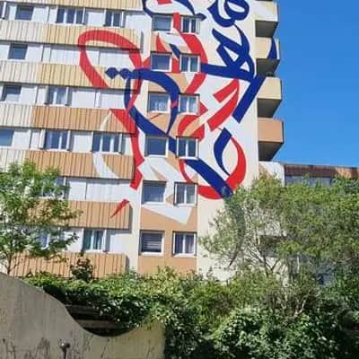 "Liberté Égalité Fraternité" by El Seed in Paris