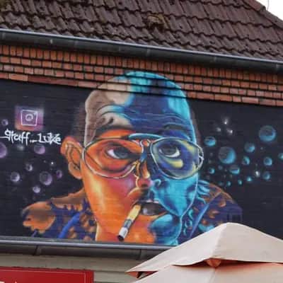 "Portrait with Swirling Goggles" by Graff Luke in Hamburg