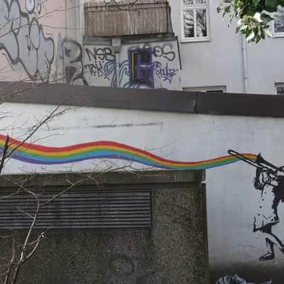 "Trombone playing Girl" in Hamburg