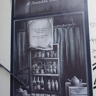 "Historic General Store Mural" by Vincent Schulze in Hamburg
