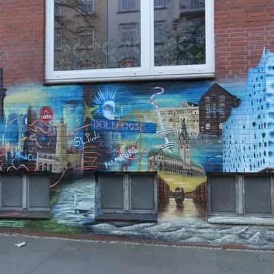 "Hamburg Urban Landscape Mural" by Tom Jostes in Hamburg