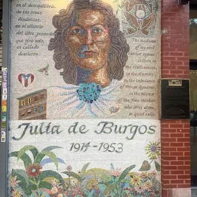"Julia de Burgos Memorial Mural" by Manny Vega in New York
