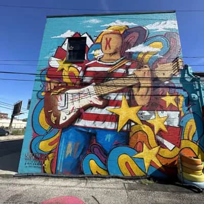 "Musical Americana Street Mural" by SOLE in Columbus