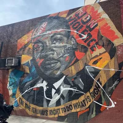 "Tupac Portrait with Banner" by Dragon76 in New York