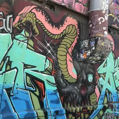 "Tattoo-style snake" by Langooliviera in San Francisco
