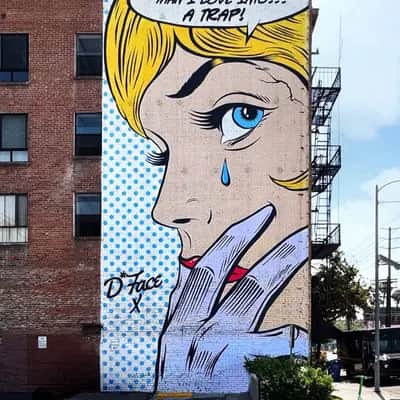 "Love Trap" by D*Face in Los Angeles
