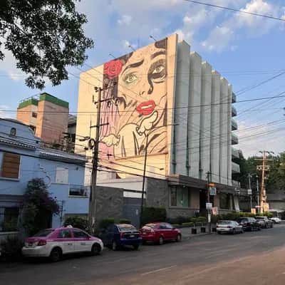 "The elegant dead" by D*Face in Mexicocity