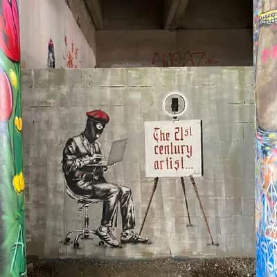 "The 21th century artist" by Falco in Paris