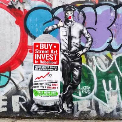 "Wall Street Art" by Falco in New York