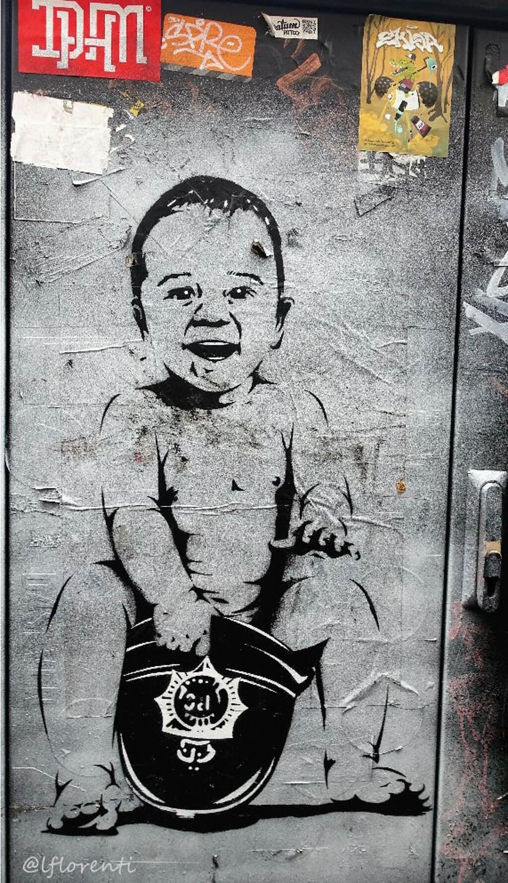 "Laughing Baby with Vinyl Record" by Otto Schade in Amsterdam
