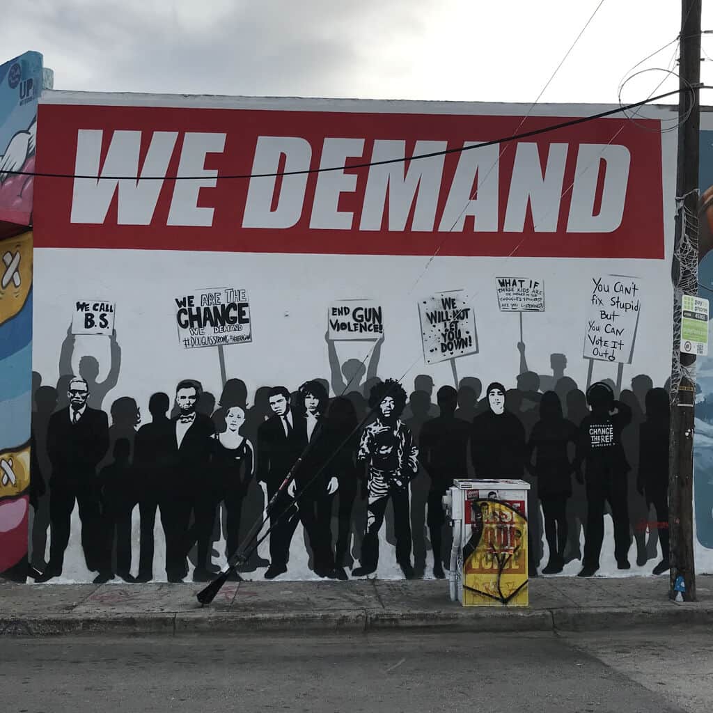"We Demand: Activist Protest Mural" by Jay Mack in Miami