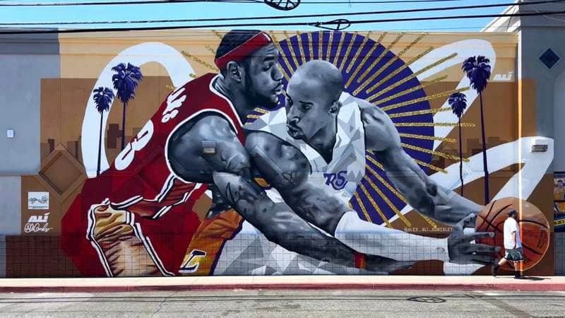 "LeBron vs Kobe" by Alex Ali Gonzalez in Los Angeles