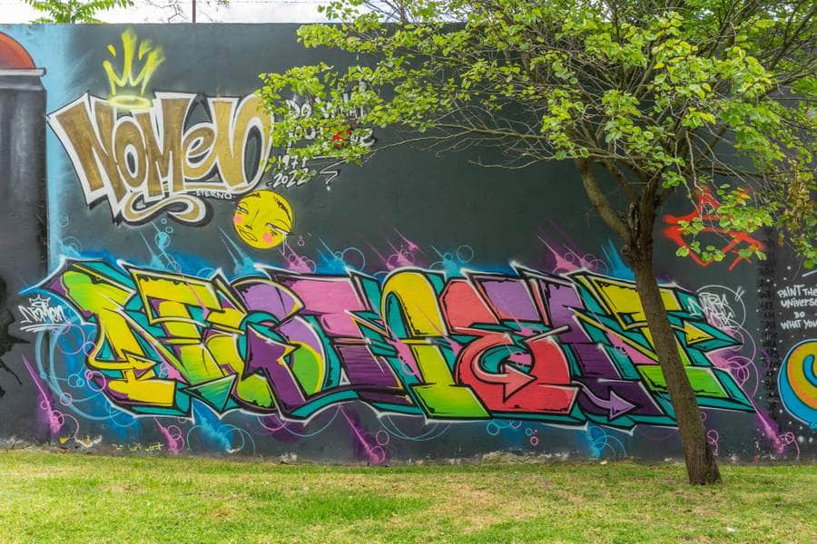 "Vibrant Colorful Graffiti Wildstyle" by Nark in Lisbon