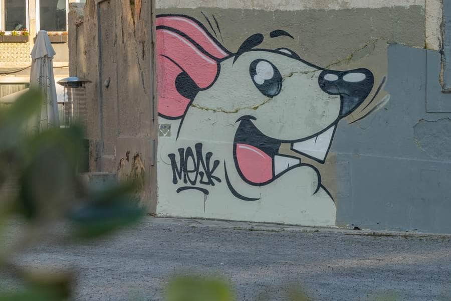 "Cheerful Cartoon Dog Portrait" by Mesk in Porto