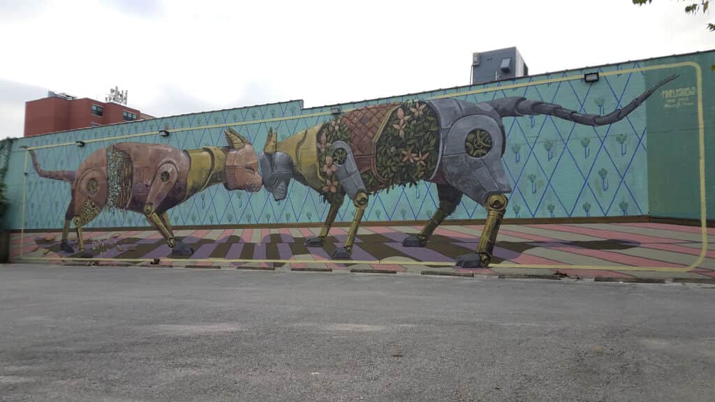 "HUE Mural Festival 2017 - The Heights" by Pixel Pancho in Houston