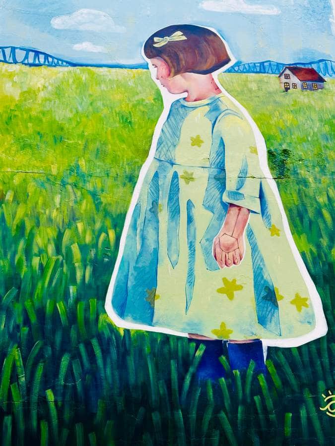 "Girl in Starry Field" by Ester Diniz in Sao Paulo