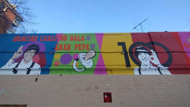 "100 años Carlitos Balá" by pinta argentina ok in Buenos Aires