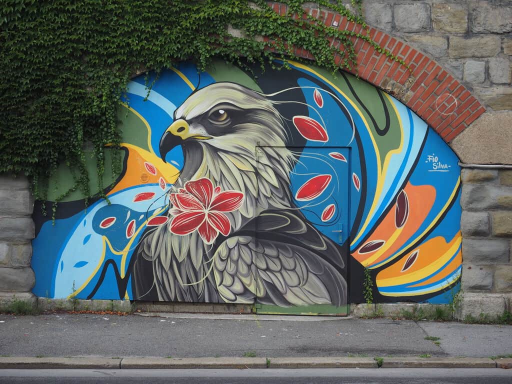 "Eagle with Floral Ornament" by Fio Silva in Vienna