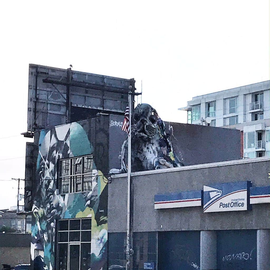 "Trash Seal" by Bordalo ll in San Francisco
