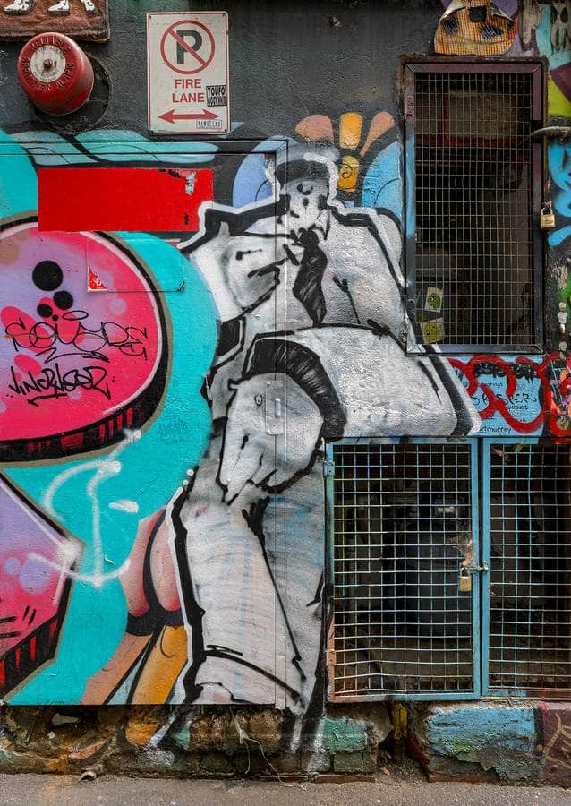 "Astronaut in Monochrome" in Melbourne