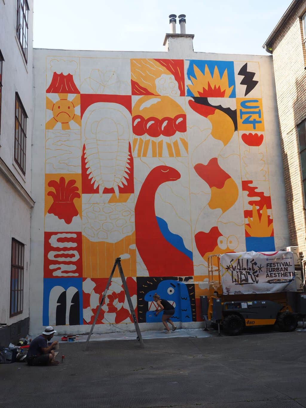 "Colorful Grid of Mythical Creatures" by Saddo in Vienna