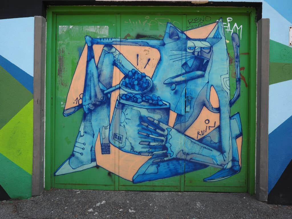 "Blue Cats Cooking Together" by Ruin in Vienna